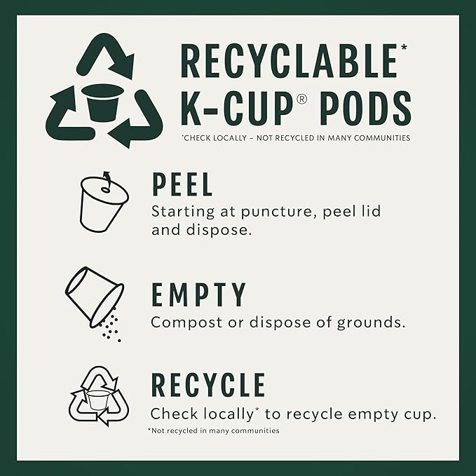 Starbucks K-Cup Coffee Pods, Flavored Hot or Iced Coffee, Caramel, 22 Keurig Pods