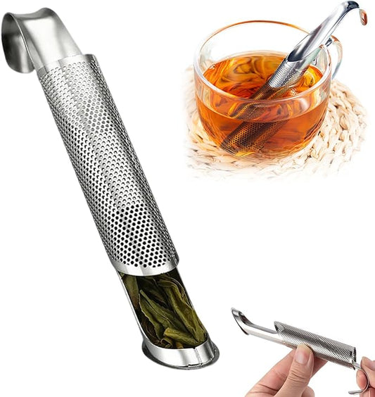 304 Stainless Steel Tea Diffuser, 2025 New Loose Leaf Tea Infuser, Portable Teas Infuser for Office and Home, Spices, Seasonings, Coffee Steeper for Coffee Lovers, Teas Holder Loose Leaf for Gift (1)