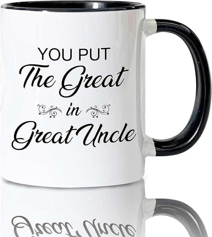 Great Uncle Coffee Mugs, Great Uncle Tea Cup Gifts for Father's Day Birthday, Funny Ceramic Coffee Tea Mug 11oz