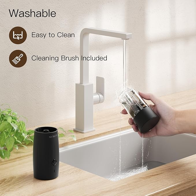 Ultrean Electric Salt and Pepper Grinder Set Rechargeable Automatic Pepper Mill Shakers Adjustable Coarseness Larger Capacity with Led Kitchen Appliances for New House Warming Gifts