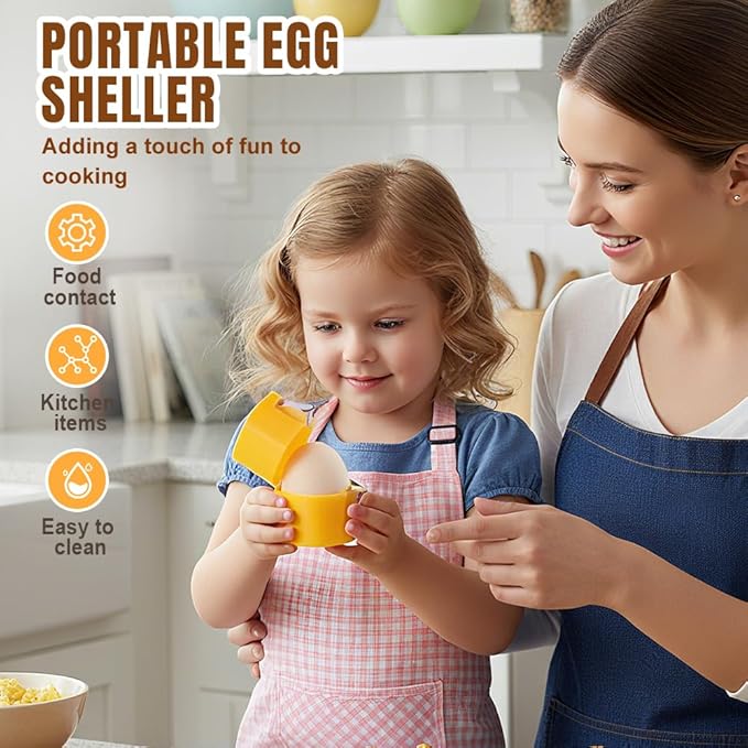 Egg opener, Upgrade Stainless Steel Egg Cutter Egg Cracker Tool Multifunctional Egg Cutter Multipack, 2026 New Egg Shell Separator for Raw Eggs Gadgets Cracker Tool (1, Orange)