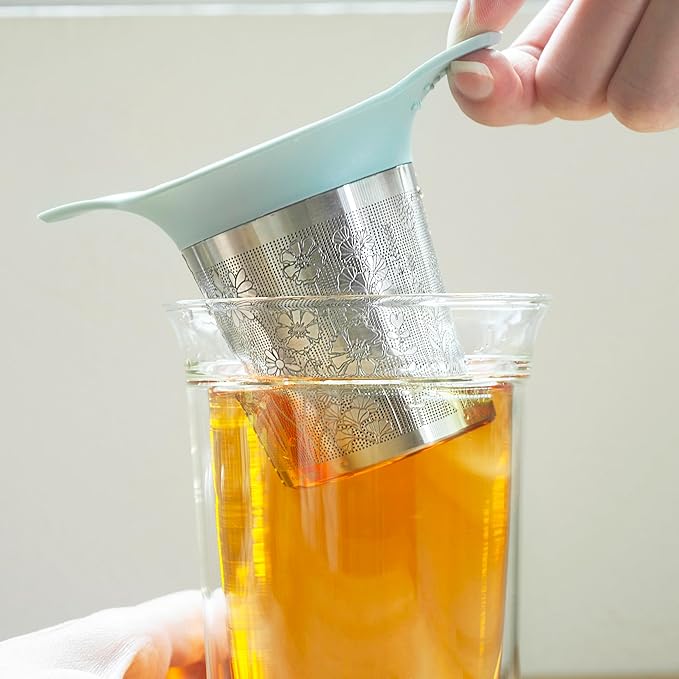 Tea Basket For Loose Tea Loose Leaf Tea Steeper For Loose Leaf Tea Stainless Tea Infuser Fine Mesh Tea Infuser Tea Filter Strainer Tea Diffusers For Loose Tea Brewer (Reflection)