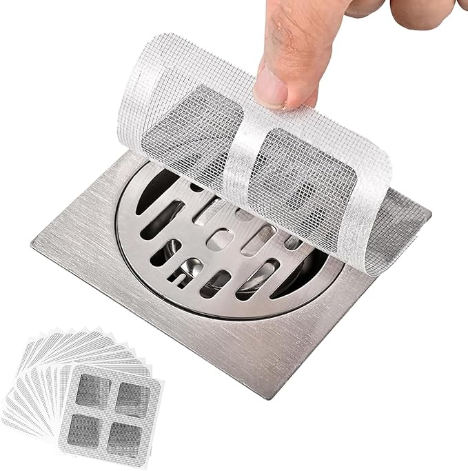 50Pcs Disposable Floor Drain Sticker,Hair Drain Catcher,Suit Sewer Filter Screen,Shower Drain Hair Catcher,Bathtub,Bathroom,Kitchen,Sink Floor Stickers
