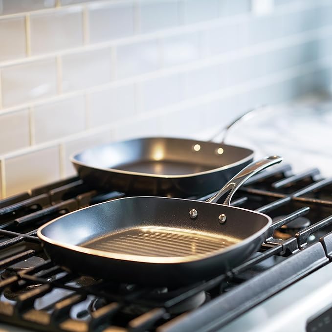 KYOCERA 10" Ceramic PFAS-Free Non-Stick Grill Pan