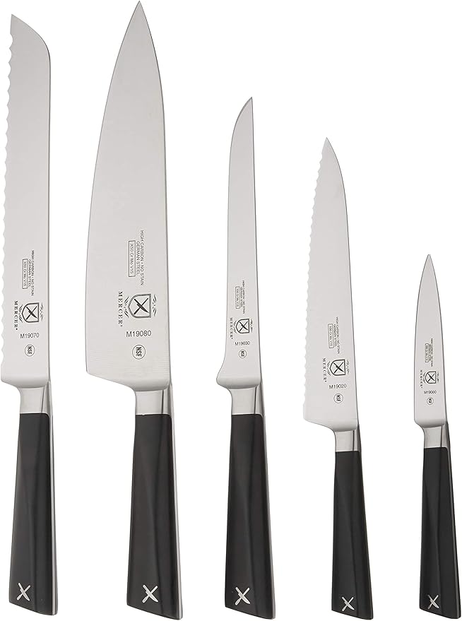 Mercer Culinary Züm 6-Piece Forged Block Set, Stainless Steel/Glass