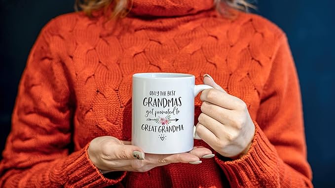 11 Ounces Ceramic Mug, Great Grandma Gift Coffee Tea Mug Cup, Ideal for Birthdays or Holiday Celebrations