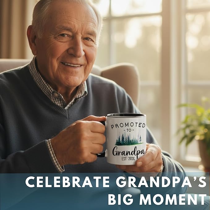 Christmas Gifts For First Time Grandparents, Promoted To Grandma And Grandpa Mugs Est 2026, Grandparents Baby Announcement, Pregnancy Announcement Mug, Grandparent To Be Gifts, New Grandparent Gift