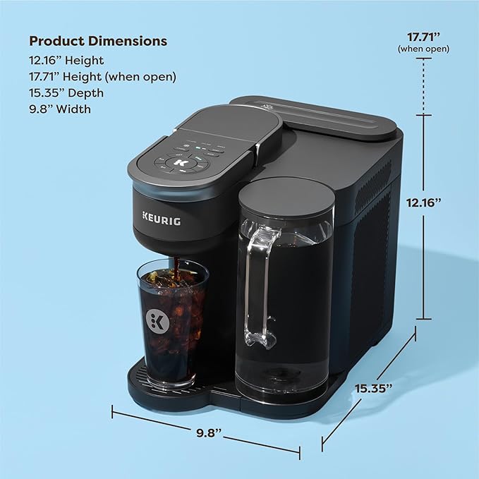 Keurig K-Brew + Chill Iced & Hot Single Serve Coffee Maker with QuickChill & MultiStream Technology, 70oz Reservoir, Strong Brew, Holiday Gift Favorite