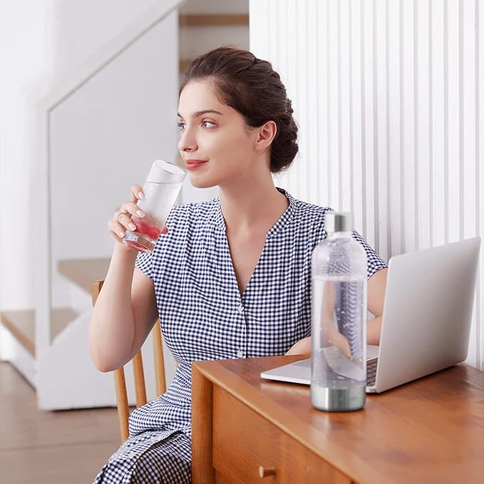 PHILIPS ADD4902BKO/37 Sparkling Water Maker, Soda Maker, Soda Streaming Machine with 1L Carbonating Bottle, Seltzer Fizzy Water Maker, Compatible with Any Screw-in 60L CO2 Carbonator(NOT Included)