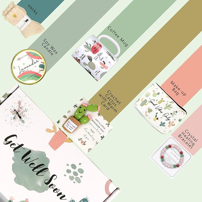 Get-Well Gifts for Women after Surgery - Thinking of you Gifts for Sick Person Surgery Recovery - Feel Better Care Package Get Well Soon