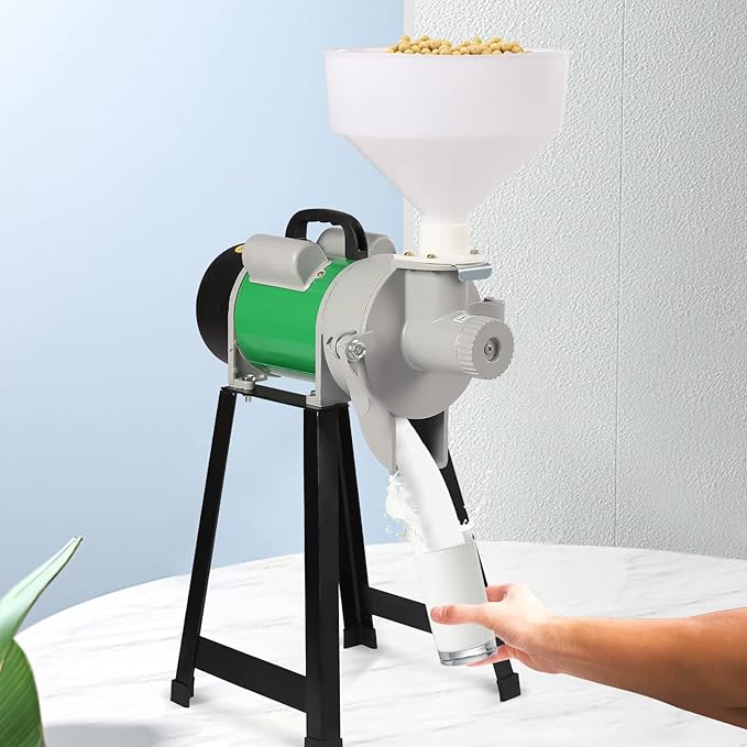 Electric Grain Mill, 2200W Commercial Grinder Machine, Wet Cereals Grinder With Funnel, Corn Mill, Rice Grain Flour Mill, Molino De Maiz Electrico