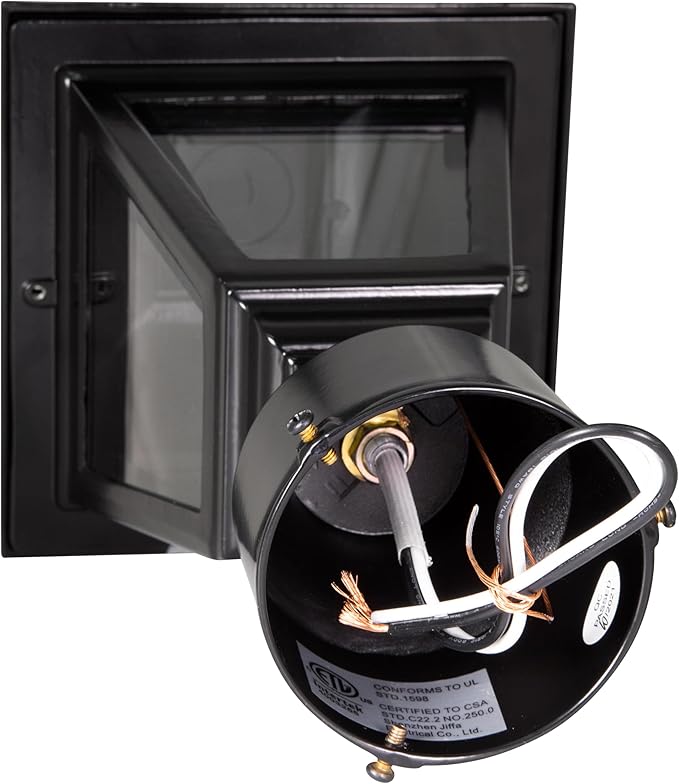 Maple Street Outdoor Post Top Light with 3-Inch Pier Base Mount Fitter, Black – Design House, 590307