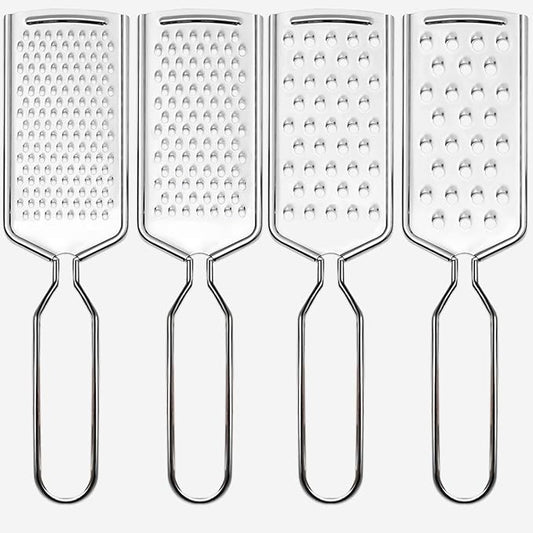 4 PCS Cheese Grater,Stainless Steel Cheese Shredder,Lemon Vegetable Slicer Food Shredde for Kitchen Gadgets(4-sided)