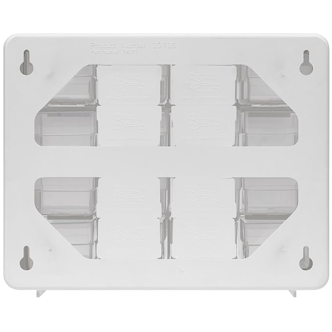 Akro-Mils 16-Drawer Plastic Drawer Storage Cabinet for Garage Organization, Beads, Makeup Organizer, Building Bricks Storage, Teacher Toolbox, 10-1/2-Inch W x 6-1/2-Inch D x 8-1/2-Inch H, 10116 White