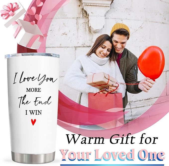 Anniversary Wedding Gifts for Women/Men Tumbler 20oz, Anniversary Wedding Gift for Couple, Gifts for Girlfriend Wife, Wife Boyfriend Husband Birthday Gift Ideas, I Love You Gift for Him Her