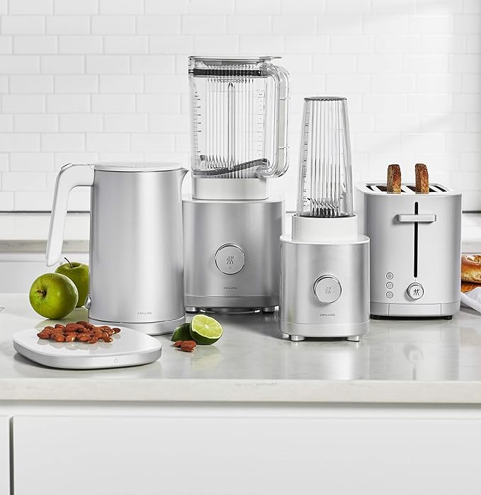 ZWILLING Enfinigy Cool Touch 1.5-Liter Electric Kettle, Cordless Tea Kettle & Hot Water, Silver