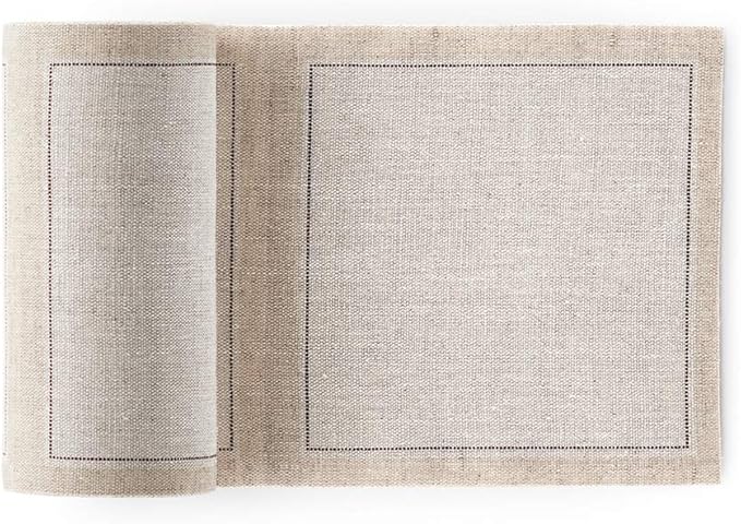 MY DRAP Linen Cocktail Napkins, Natural, 50 Units