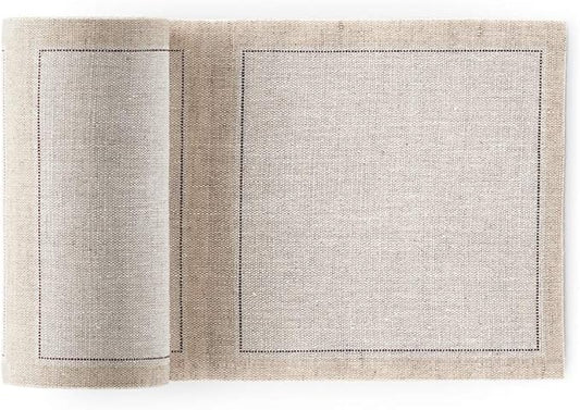 MY DRAP Linen Cocktail Napkins, Natural, 50 Units