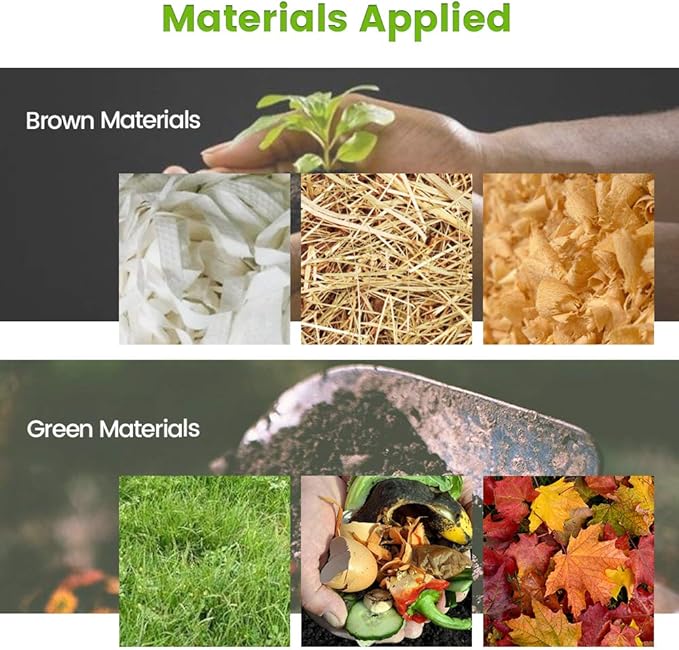 Garden Compost Bin from BPA Free Material, 80 Gallon(300 L), Easy Assembling, Large Capacity, Fast Creation of Fertile Soil