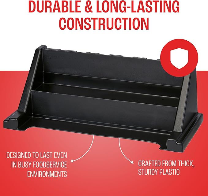 Cambro Versa Self Serve Condiment Bin - 8 Storage Bins - Ideal for Food and Coffee Condiments (Black)