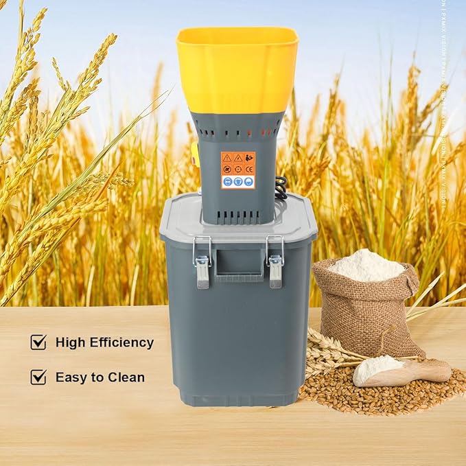 30L Grain Mill Grinder, 1000W 30L/7.9 Gallons Capacity, Feed Grinder Corn Crusher for Home Farm, Electric Corn Wheat Grain Feed Spices Ginder Mill with 5 Sieves 1 Wrench