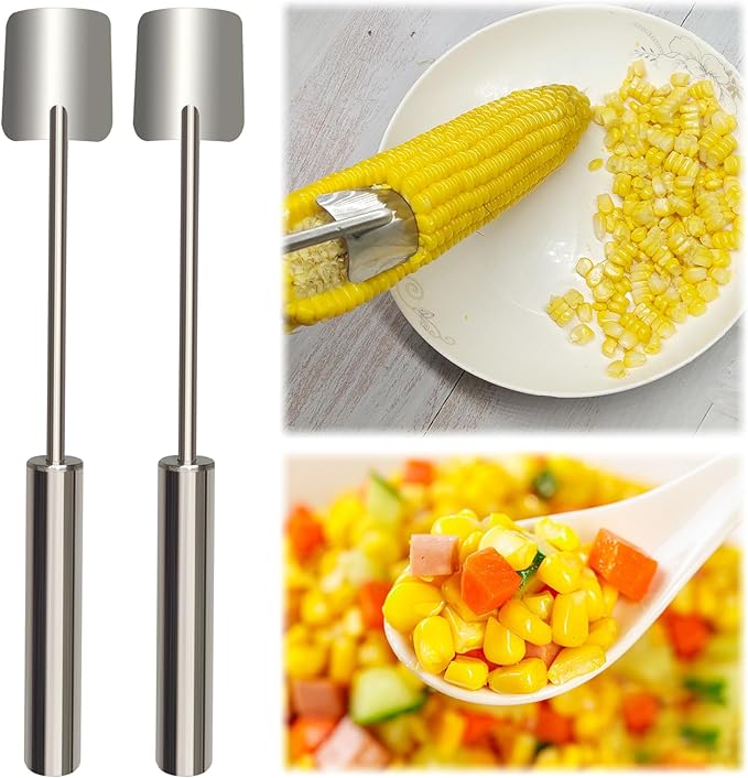 corn peeler, corn on the cob remover, quick and safe, suitable for restaurant chefs, home kitchens, outdoor dining enthusiasts (2 Pcs)