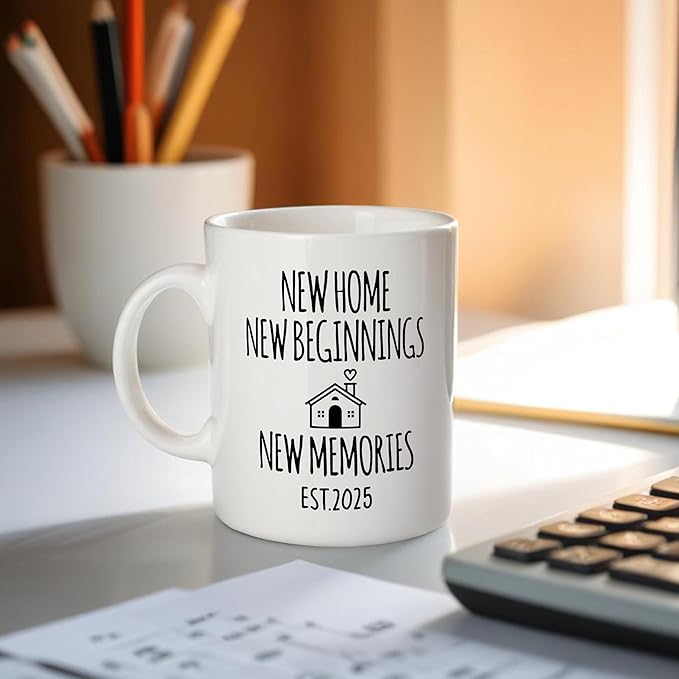 New Home Gifts Coffee Mug, Best Housewarming Gifts 2025, House Warming Gifts New Home House, Homeowner Householder Ceramic Coffee Mugs 11 oz