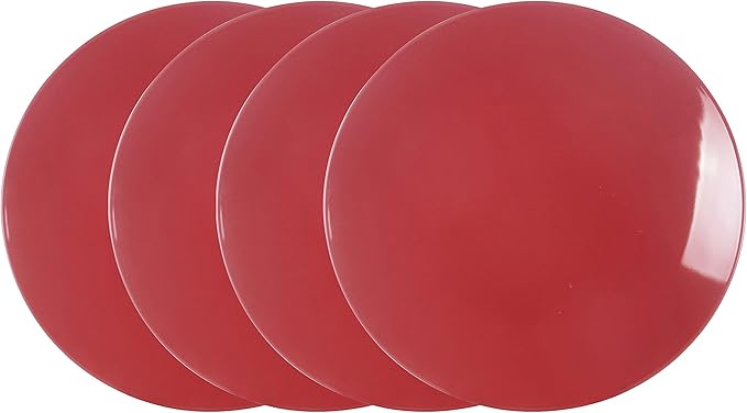 Color Wave Stoneware 16pc Dinnerware Set, Rose Wood