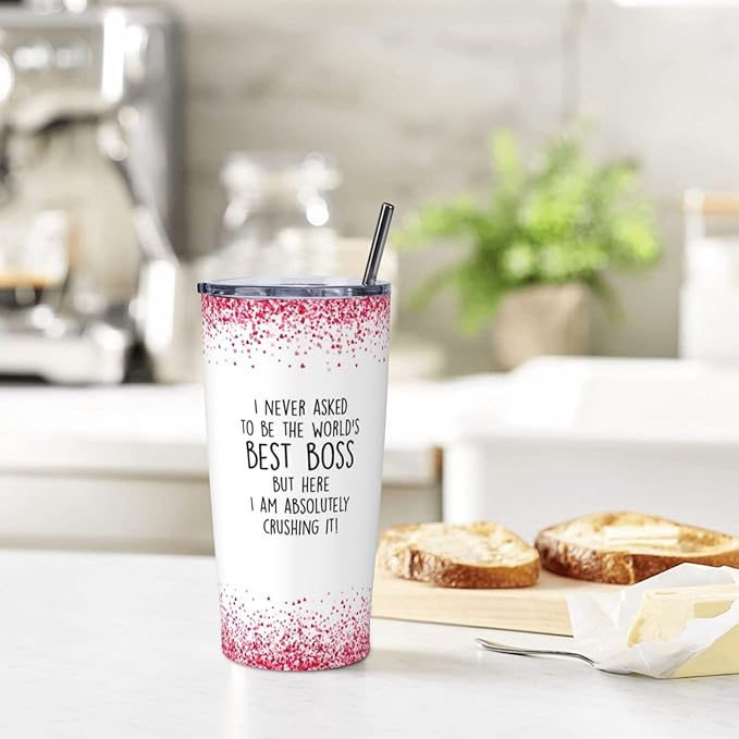 Boss Lady Gifts for Women, Bosses Day Gifts for Women, Unique Birthday Gift for Boss Female, Best Female bosses Ever Gift 20oz Tumbler