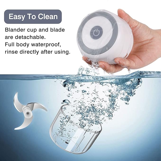 Electric Herb Grinder, 3.5 Inch Large Grinders for Grinding Dry Fresh Herbs and Spice with Clear Chamber, Portable USB Charge Herb Grinder, Including Clean Brush and Tweezers, Gift Box, White