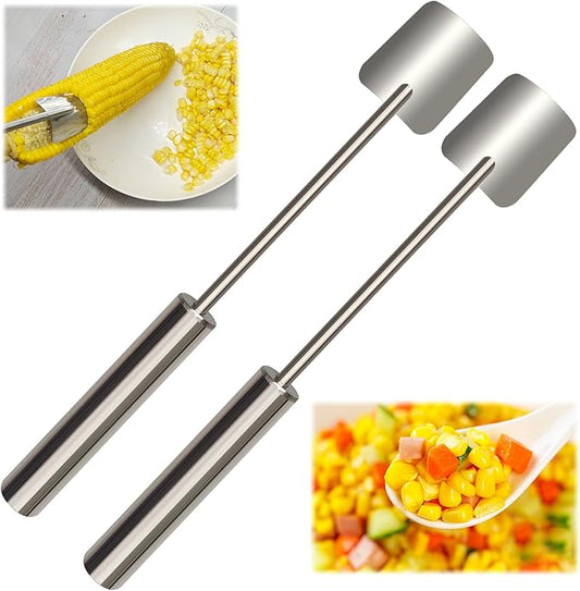 corn peeler, corn on the cob remover, quick and safe, suitable for restaurant chefs, home kitchens, outdoor dining enthusiasts (2 Pcs)