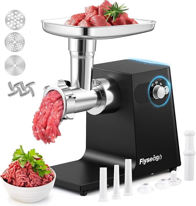 Commercial Meat Grinder Electric 3600w Heavy Duty Meat Grinders and Sausage Stuffers, Kubbe Kit for Household Use & Commercial