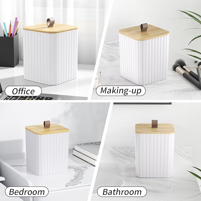 Bathroom Accessory Set - White Bathroom Set, 27PC Bathroom Accessories Set, Bathroom Sets with Shower Curtain and Rugs, Mini Trash Can, Toilet Brush, Trash Can & Soap Dispenser