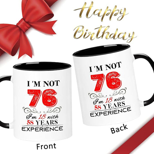 1949 76th Birthday Mug for Women Men, Turning 76 Year Old Birthday Gifts for Mom, Dad, Grandma, Grandpa, Wife, Husband, Daughter, Sister, Best Friends, Coworkers, Her, Him, 11oz Coffee Cup