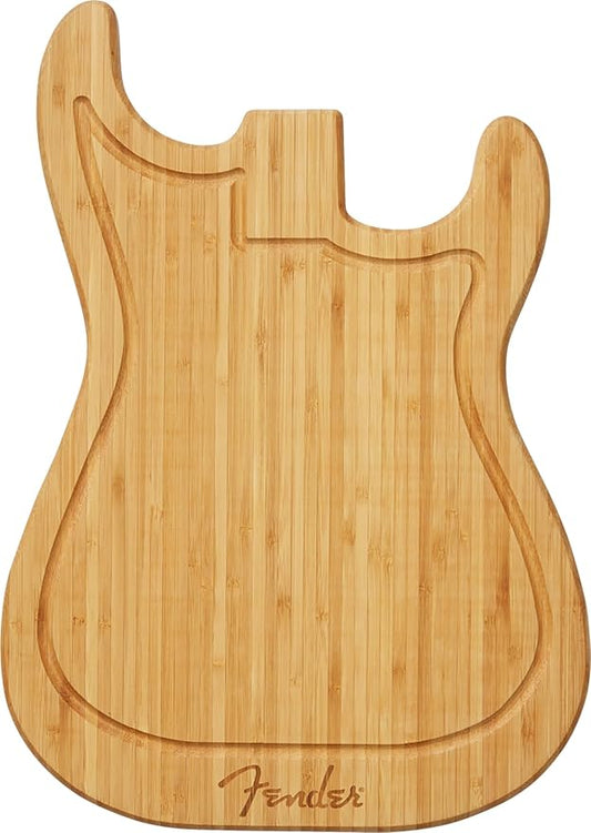 Fender Stratocaster Cutting Board Bundle with Picks