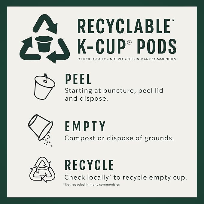 Starbucks K-Cup Coffee Pods, Medium Roast Coffee With 2X Caffeine House Blend For Keurig Coffee Makers, 100% Arabica, 6 Boxes (60 Pods Total)