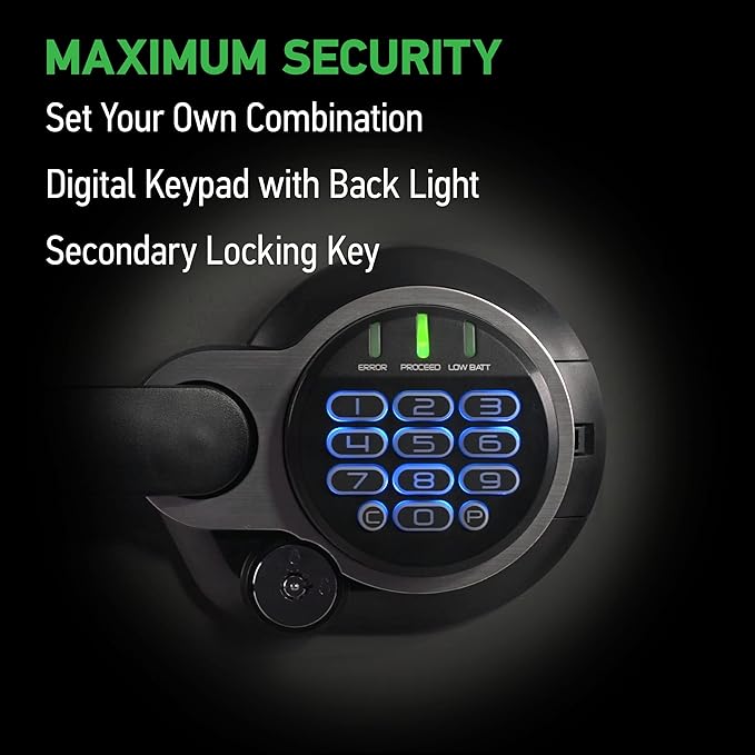 SentrySafe Fireproof and Waterproof Gray Steel Home Safe with Digital Keypad Lock, Floor Safe with Interior Lighting Secures Money, Documents, 2.05 Cubic Feet, SFW205GQC