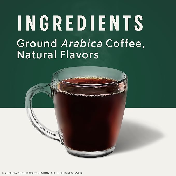 Starbucks K-Cup Coffee Pods, Flavored Hot or Iced Coffee, Caramel, 40 Keurig Pods