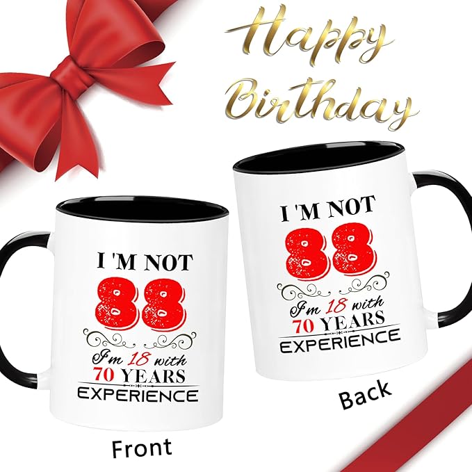 1937 88th Birthday Mug for Women Men, Turning 88 Year Old Birthday Gifts for Mom, Dad, Grandma, Grandpa, Wife, Husband, Daughter, Sister, Best Friends, Coworkers, Her, Him, 11oz Coffee Cup
