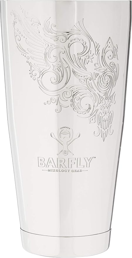 Barfly Cocktail Tin, Large 28 oz (828 ml), Stainless Steel, Logo Etch