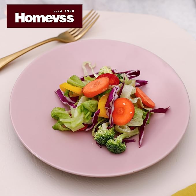 Stoneware Two-Tone Colors Life 12pc Dinner Set，Outside Shiny Black + Inside Matte Glaze Rose