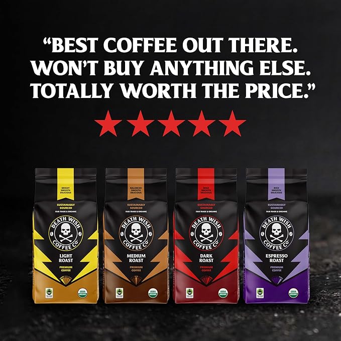 Death Wish Coffee - Dark Roast Single Serve Pods - (50 Count)