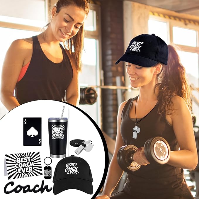 VAIPI Coach Gifts for Men Women Best Coach Ever Tumbler Gifts Thank You Gift for Coaches Christmas Birthday Appreciation Gift Basket for Football Basketball Softball Baseball Coaches