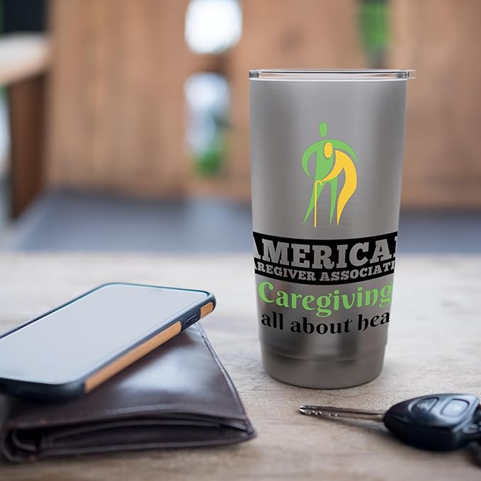 Caregiving Is All About Heart (Official ACA Merch) Stainless Steel Insulated Tumbler