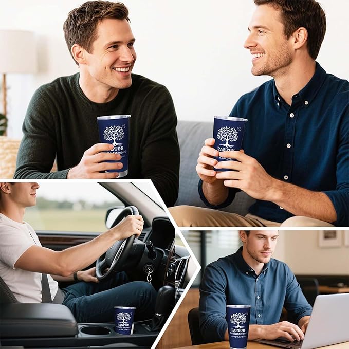 Pastor Gifts for Men, Religious Coffee Mugs, Pastors Christian Tumbler,20oz Coffee Tumbler, Pastor Appreciation Travel Mug