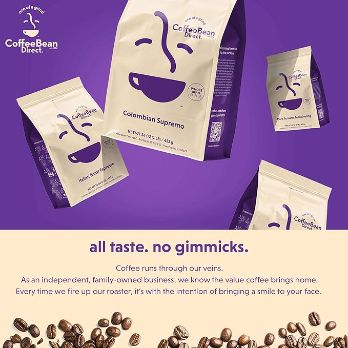 Coffee Bean Direct 0 Dark 30 Blend, Whole Bean Coffee, Rich Flavor, Mixed Roast Level, 5 Pound Bag (Pack of 1)