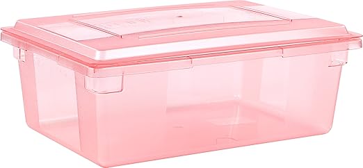 Carlisle FoodService Products CFS 10627C05 StorPlus Color-Coded Food Box Storage Container Lid Only, 26" x 18", Red (Pack of 6)