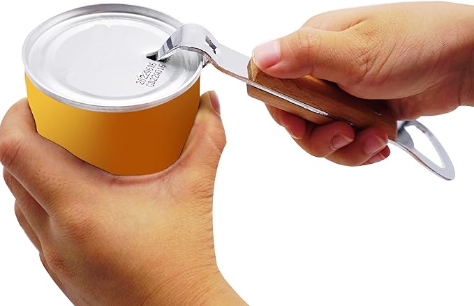 Can Punch Bottle Opener, Manual Stainless Steel Can Opener 2 Pack