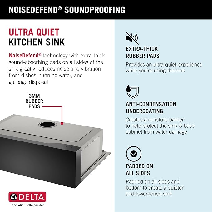 DELTA FAUCET Rivet 30 Inch Black Stainless Steel Retrofit Farmhouse Apron Front 16 Gauge Workstation Kitchen Sink/PVD Gunmetal Finish w/ Accessories for Top Mount Drop-In Installation,95D9031-T30S-GS
