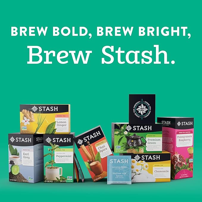 Stash Tea Licorice Spice Herbal Tea, 6 Boxes With 20 Tea Bags Each (120 Tea Bags Total)